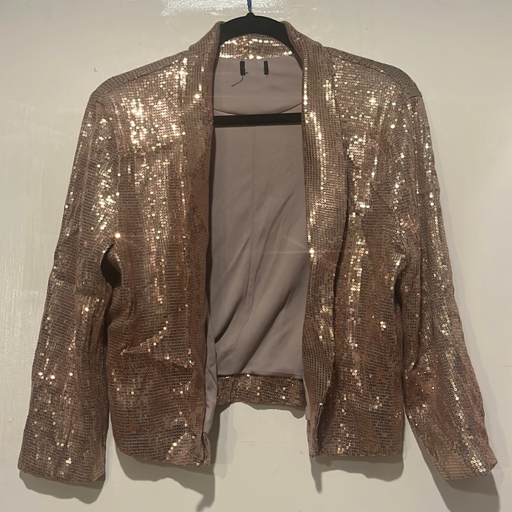 Gold vintage Sequin jacket size medium